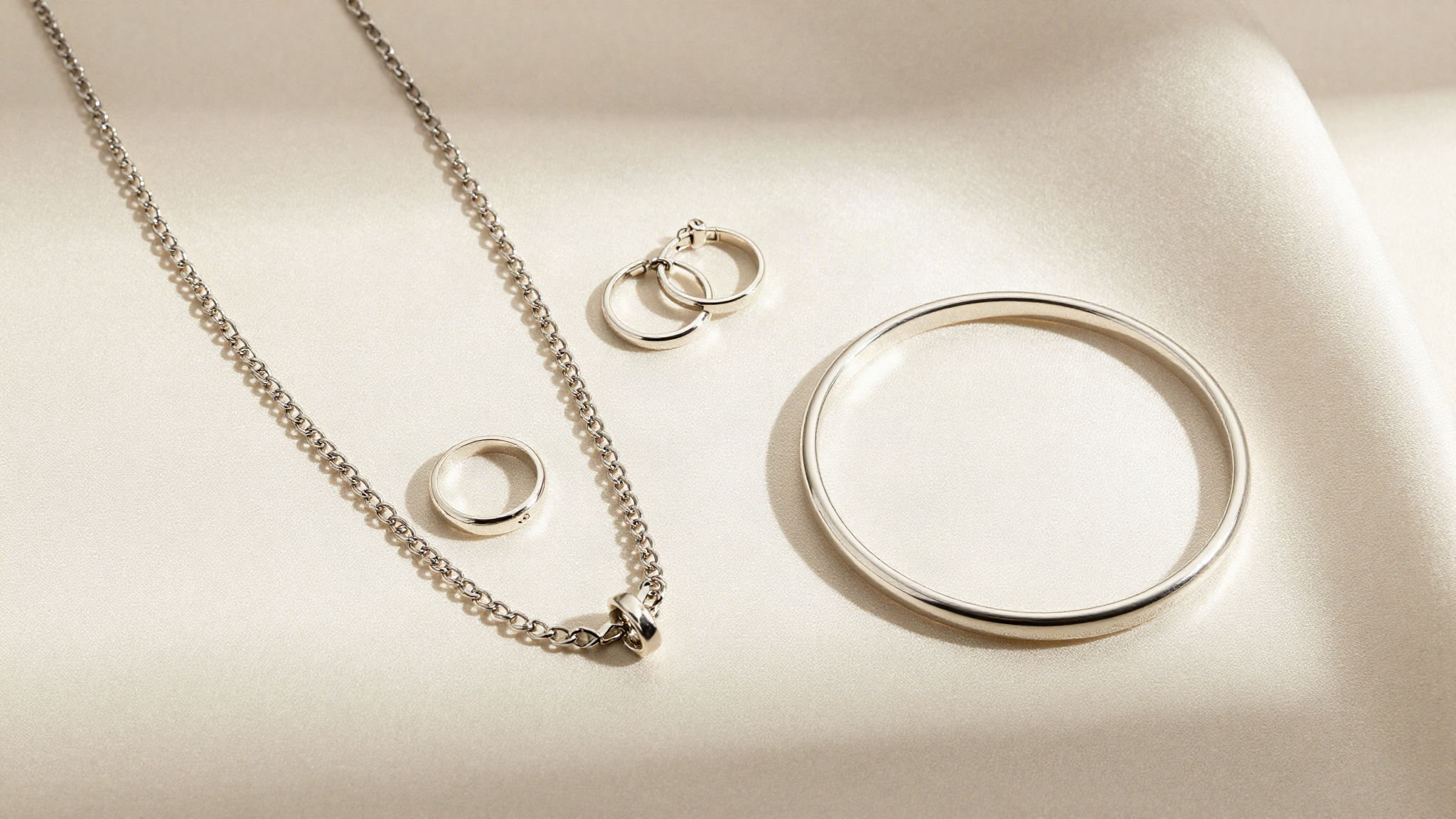 KHAMAAJ hero - sterling silver jewelry flatlay